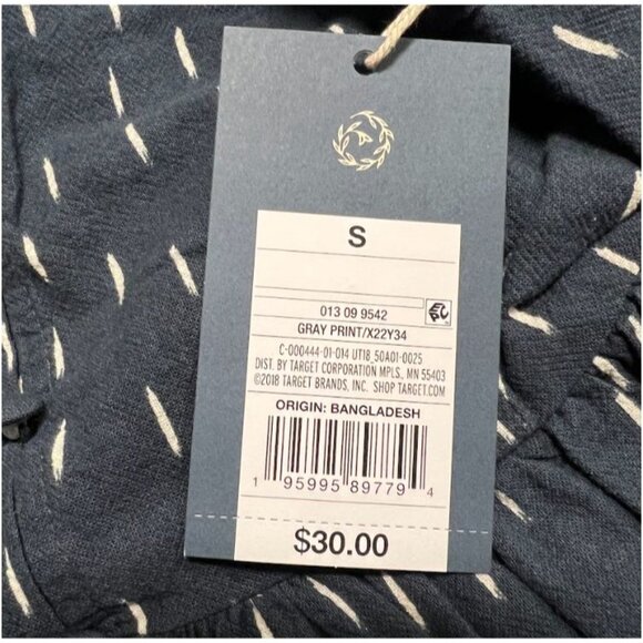 Universal Thread Women's Sleeveless Tie-Back A-Line Dress Navy blue Sz Small - Picture 4 of 4